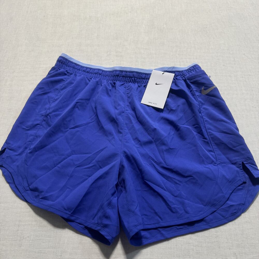 Nike Women's Athletic Shorts Tempo Luxe Running 5” in Royal Blue - Medium